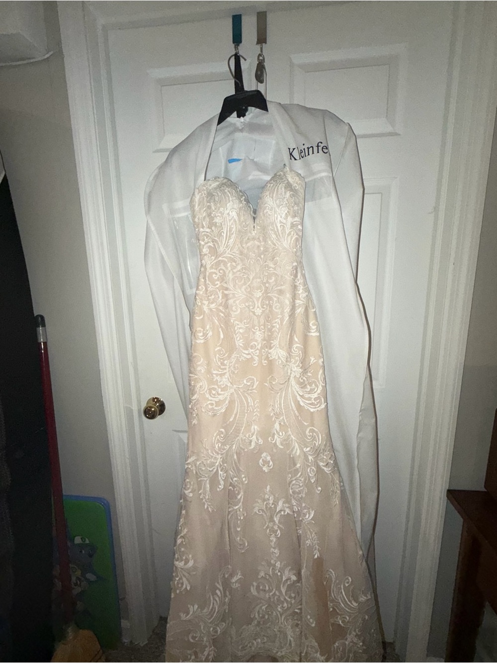 Maggie Sottero Strapless Lace Sweetheart Wedding Gown in Ivory